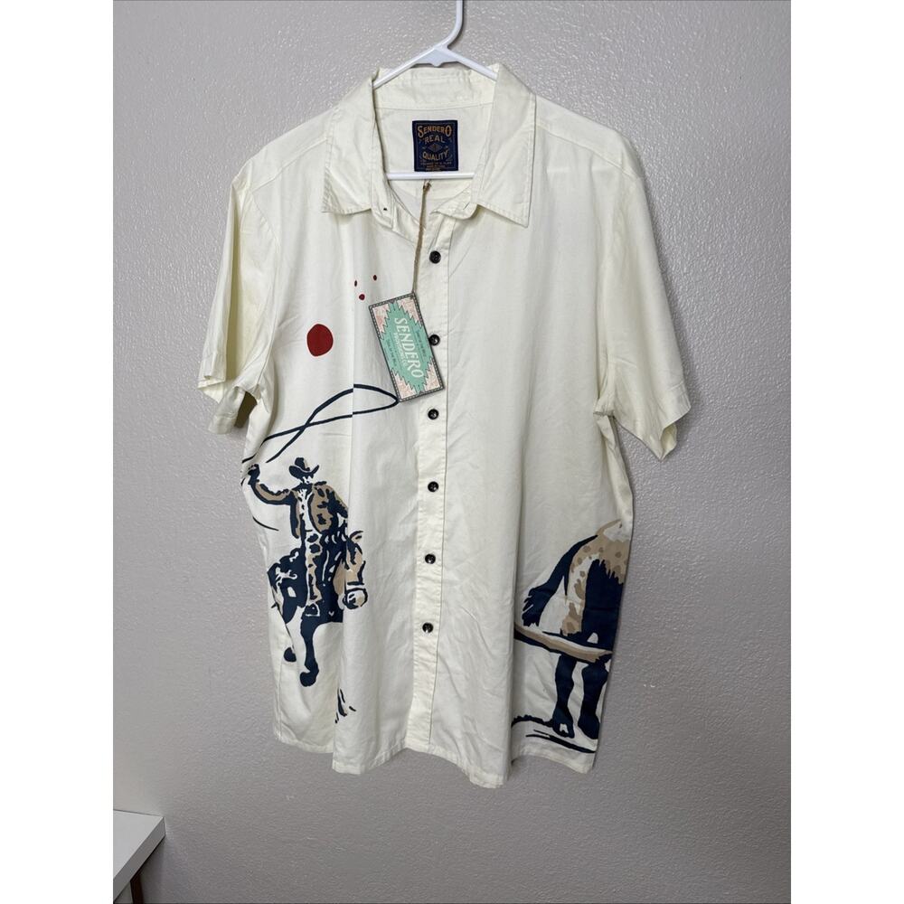 SENDERO Provisions Co Western Cowboy Ranch Mens XL Shirt New